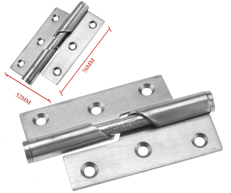 2X 1 Pair 3"/76mm Stainless Steel Rising Butt Handed Lift Off Door Hinge (Right Hand) Right - NewNest Australia