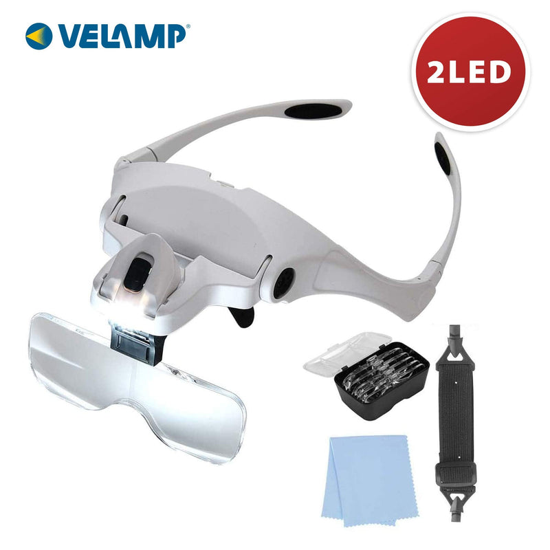 Velamp LED Glasses with Magnifying Glass 5 Dioptres Interchangeable - NewNest Australia