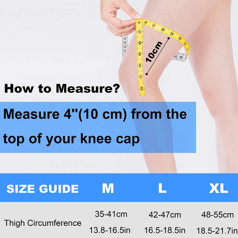 KGONE Knee Support, Breathable Anti-Slip Knee Compression Sleeve for Men & Women, Knee Support Brace for Joint Pain Relief, Arthritis, Recovery, Running, Basketball, Walking, Sports (Single Wrap) L (Pack of 1) - NewNest Australia