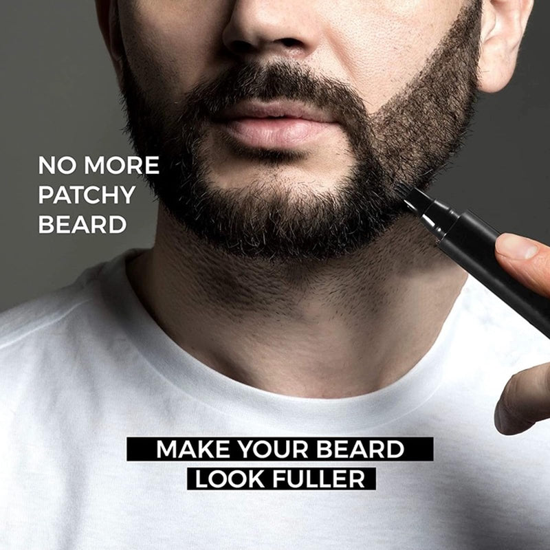 2 pieces natural beard filler, long-lasting beard filler pen, fashionable sweat-proof beard pen, beard styling pen for defining and sharpening hair, beard, eyebrows - NewNest Australia