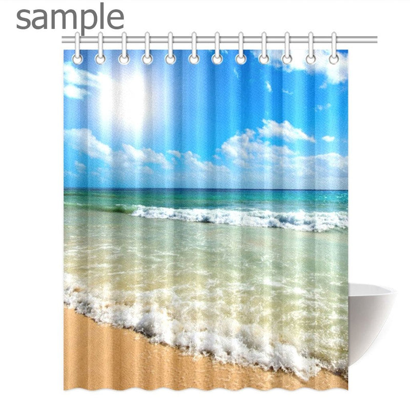 HommomH 72" x 72" Shower Curtain with Hooks Bathroom Waterproof Comfortable Sea Turtle - NewNest Australia