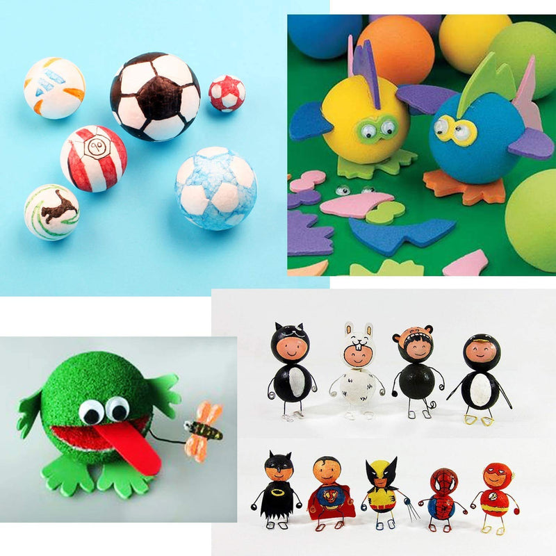 Crafare 15pc 3 Inch Craft Foam Balls Styrofoam Polystyrene Arts Decoration Balls for Holiday Christmas Household School Modeling Science Projects - NewNest Australia
