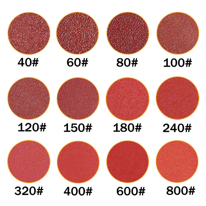 Adiyer [20 Pack] 7-inch 600 Grit Hook and Loop Sanding Discs Sandpaper, Aluminum Oxide Abrasive - NewNest Australia