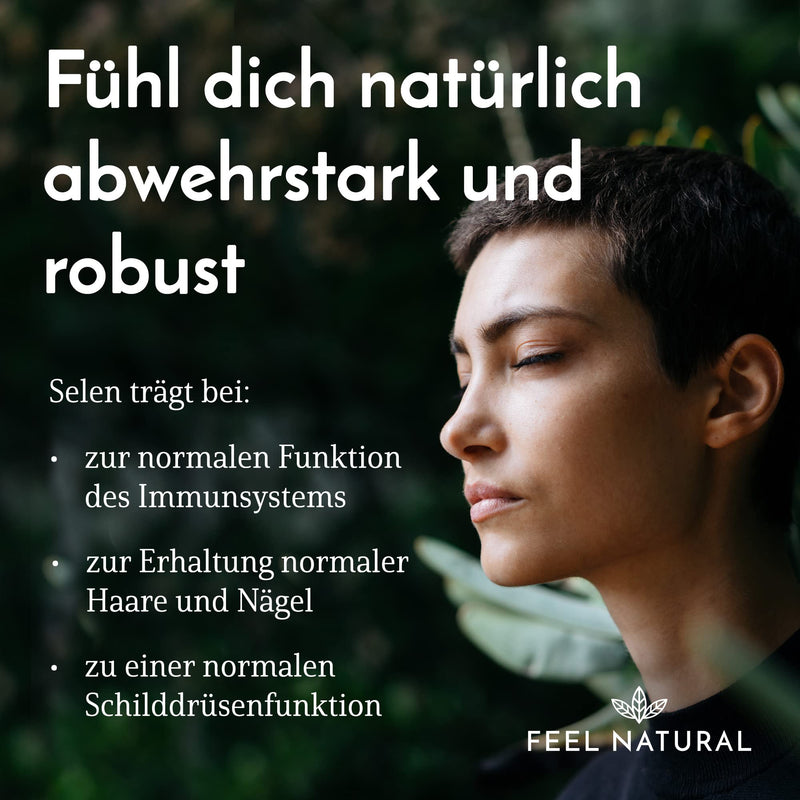 High-dose selenium: 200µg selenium - 365 tablets - Highly bioavailable thanks to 3 high-quality forms of selenium: sodium selenite, L-selenomethionine, selenium yeast - laboratory tested and produced in Germany - NewNest Australia