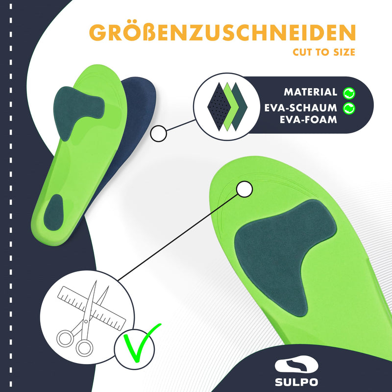 Sulpo 1 Pair Of Orthopedic Insoles, Insoles, Shoes, Shoe Insoles, Orthopedic Insoles, Heel Spurs, Women And Men, Insoles, Work Shoes, Insoles For Men And Women, Xs (36-37) - NewNest Australia