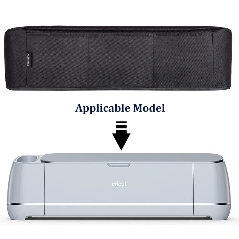 TRO&HOM Cover for Cricut Maker 3,Cricut Maker Dust Cover with Back Pockets for Tool Set Cricut Accessories, Pens,Compatible for Cicut Maker, Cicut Maker 3, Cicut Explorer 3 Dust Cover Black Cricut Maker3+Maker - NewNest Australia