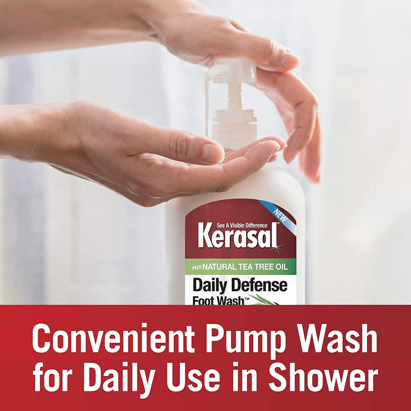 Kerasal Daily Defense Foot Wash Daily Cleanser with Tea Tree Oil , 12 Ounce - NewNest Australia