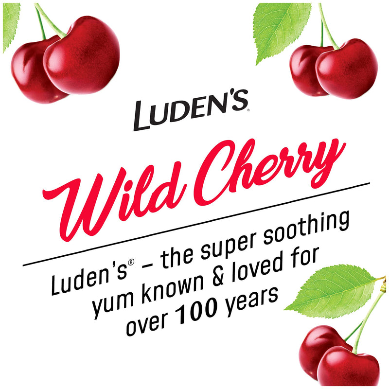 Ludens Deliciously Soothing Throat Drops, Wild Cherry Flavor, 90 Count - NewNest Australia