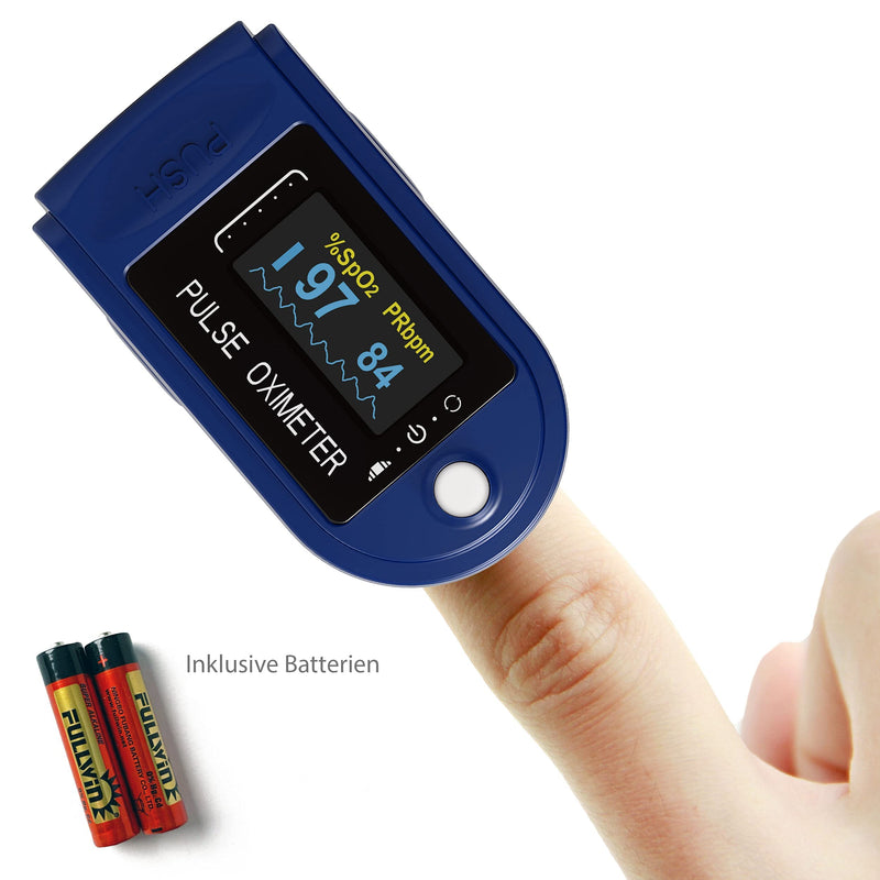 PULOX Unisex - Adult Pulse Oximeter, Dark Blue, PO-200 Solo - NewNest Australia