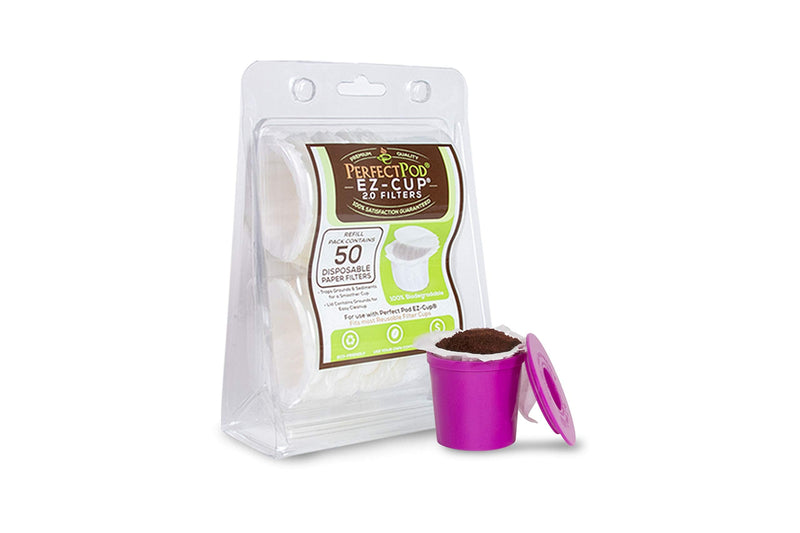 Perfect Pod EZ-Cup Disposable Paper Filters with Patented Lid Design for Reusable Coffee Pods 4-Pack (200 Filters)… - NewNest Australia