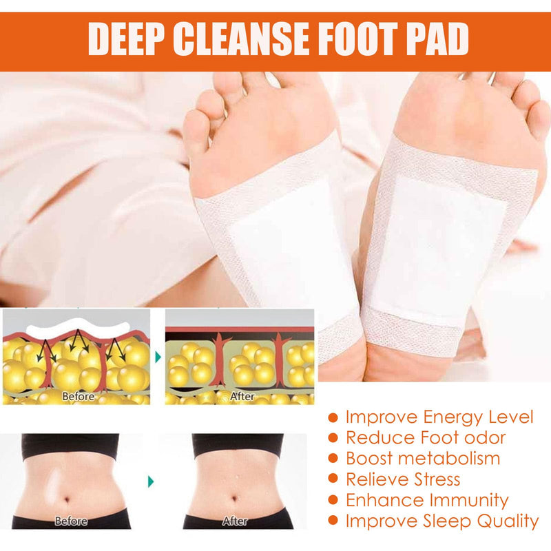 Detox Foot Patches,10Pcs Detox Foot Pads, Natural Cleansing Foot Pads with Warmwood, Deep Cleansing Foot Pads for Remove Toxin Foot detox Patchess, Foot Detox Pads to Remove Toxins (Ginger) - NewNest Australia