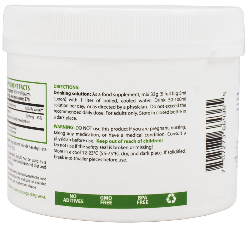 Magnesium chloride hexahydrate 454g | Pharmaceutical Grade Ingredients | Magnesium Chloride Powder MgCl2 | Healing Drops® Unlimited 454 g (pack of 1) - NewNest Australia