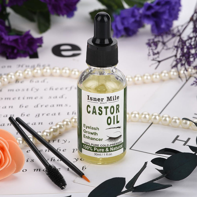 Eyelash Enhancer Longer Natural Castor Oil Eyelash Growth Serum Liquid Essence Thicker Treatment Makeup, 30 ML - NewNest Australia