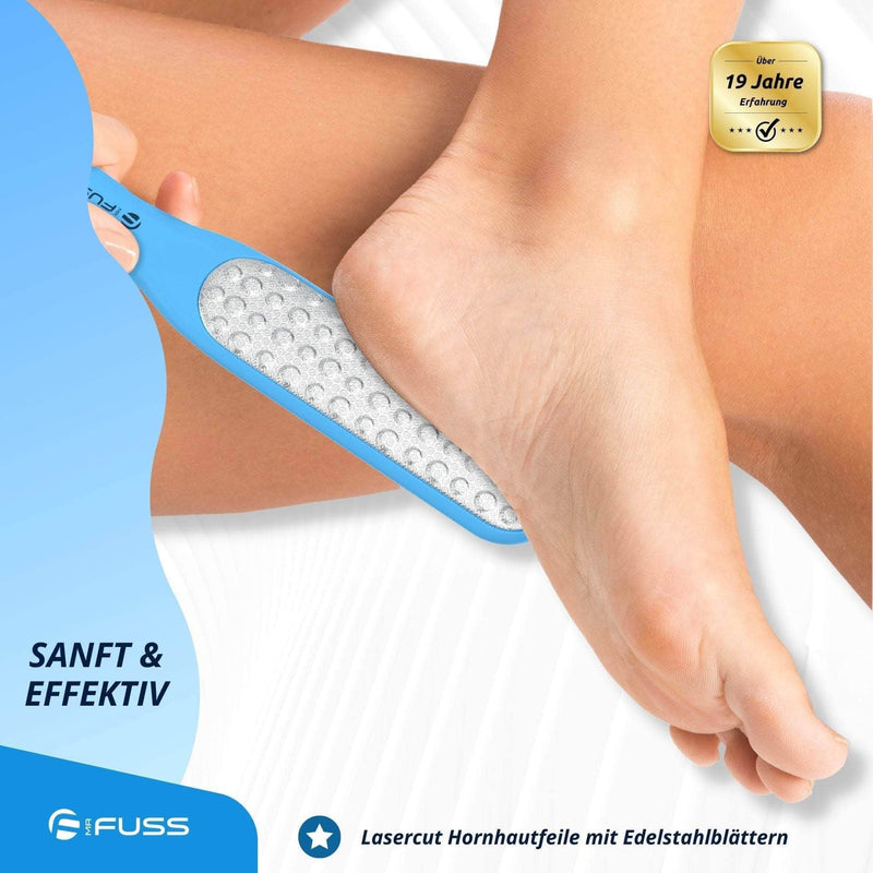 Mr. Fuss® Laser - Foot File - Pedicure Hard Skin Remover Metal Grinder. Callus Rasp Stainless Steel Feet Scrubber for Spa and Pedicure Care. Dead Skin Remover for Feet - NewNest Australia