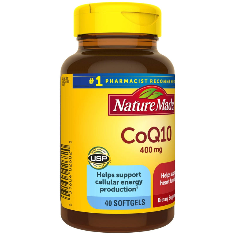 Nature Made CoQ10 400 mg, Dietary Supplement for Heart Health and Cellular Energy Production, 40 Softgels, 40 Day Supply - NewNest Australia