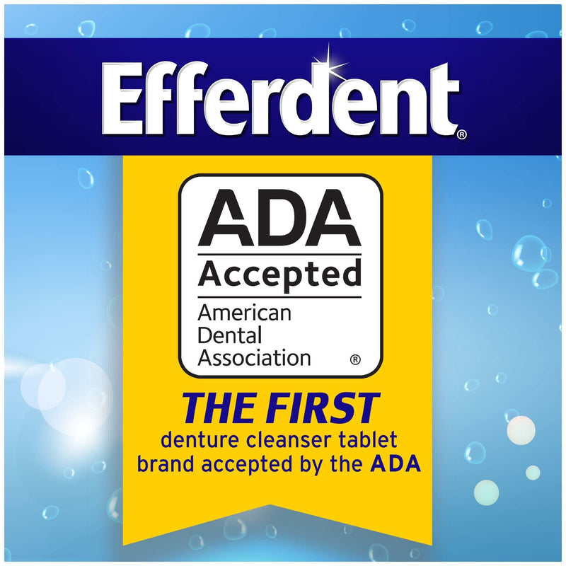 Efferdent Denture Cleanser Tablets, Fresh & Clean, White Minty 44 Count (Pack of 1) 44 Count (Pack of 1) - NewNest Australia