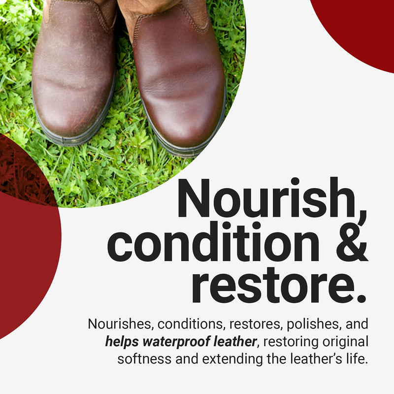 Renapur Leather Balsam, Natural Balm, Conditioner and Restorer (200 ml + Applicator Sponge) — Protector for Leather Sofas, Furniture, Shoes, Bags, Car Seats, Saddlery & Tack (Original) - NewNest Australia