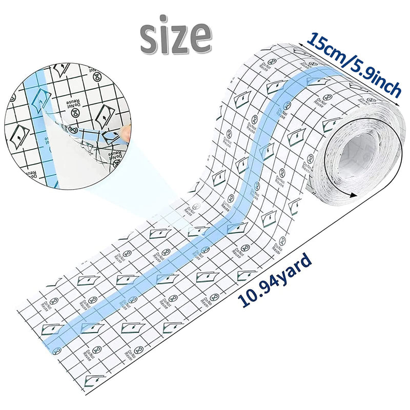 15 Cm X 10 M Waterproof Adhesive Bandage, Shower Plaster, Waterproof Plaster, Large Roll, Waterproof Transparent Bandage, Breathable Film For Tattoos, Shower Plasters, Anti-Allergic, Sports Shower - NewNest Australia