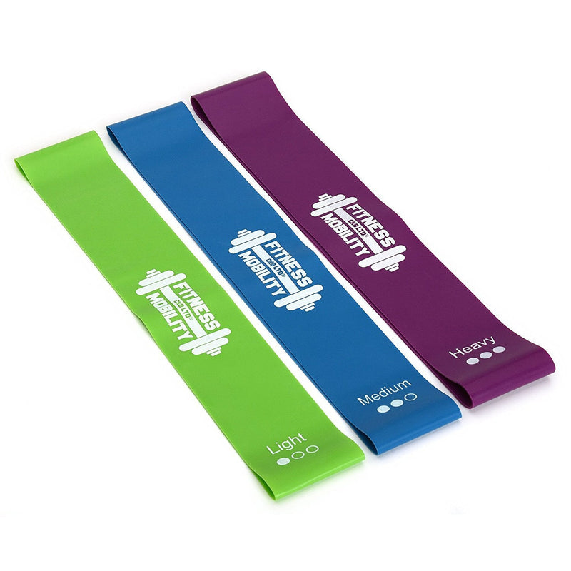 CKB Ltd® Pack of 3 Resistance Bands Set Exercise LOOP BANDS Elastic Ankle Leg Home Gym Fitness - Natural Latex - Great for Booty Workouts & Physical Therapy Pilates Yoga Rehab Mobility and Strength - NewNest Australia