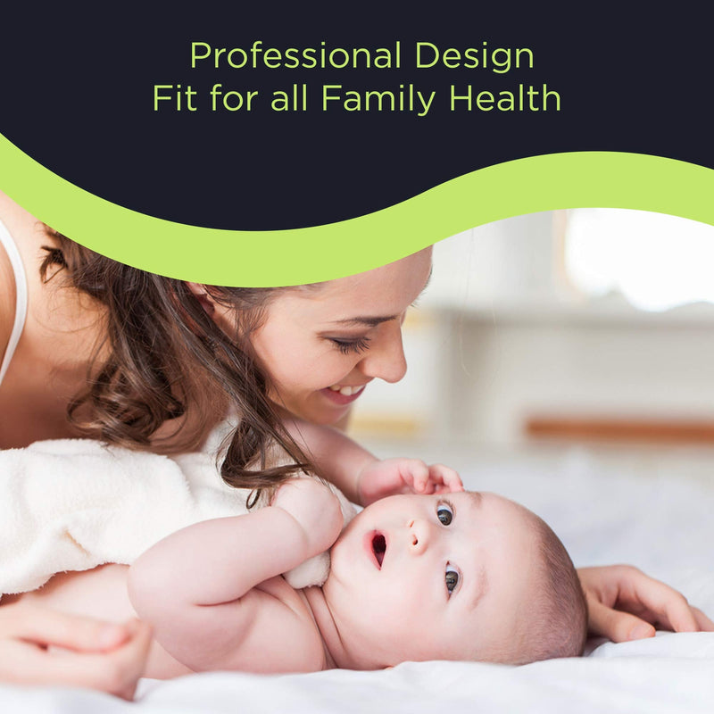 Vital Baby PROTECT 4 in 1 Contactless Thermometer - Different Modes Including Forehead, Ear, Room and Liquid - LCD Display - Colour Change Fever Alert - No Touch Temperature Checker Gun - NewNest Australia