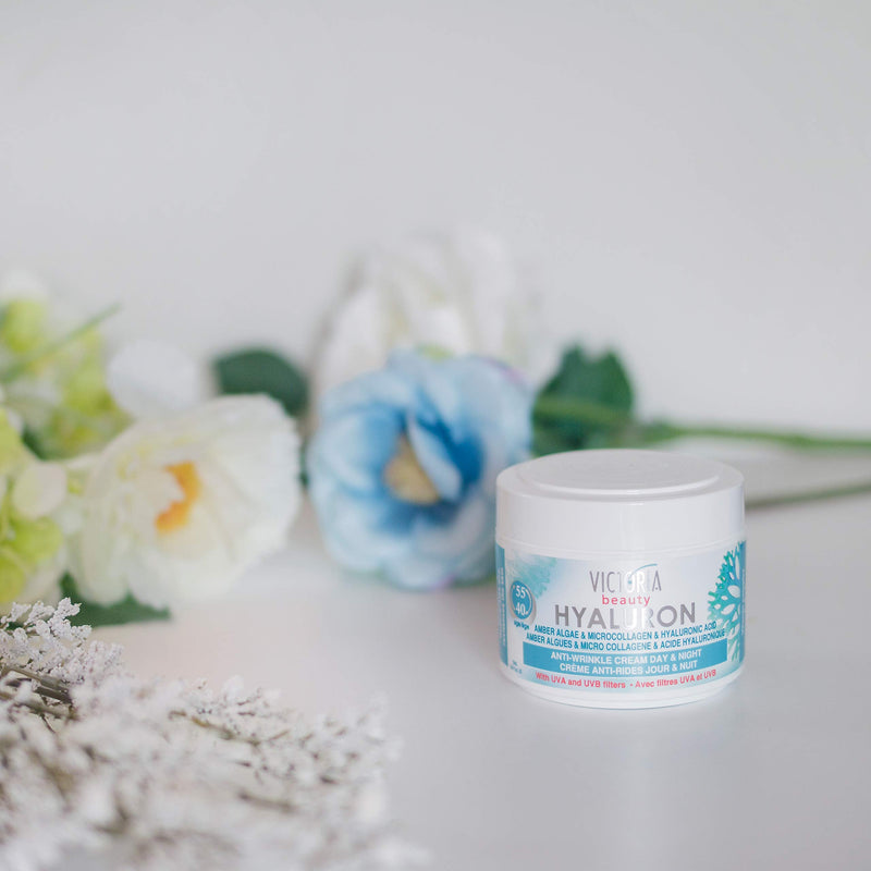 Victoria Beauty Hyaluronic Acid Anti Wrinkle Face Cream with Marine Collagen, Retinol, Niacinamide and Vitamin E - Anti Aging Day and Night Moisturiser For Mature Skin (Age 40+) - Non Comedogenic - NewNest Australia