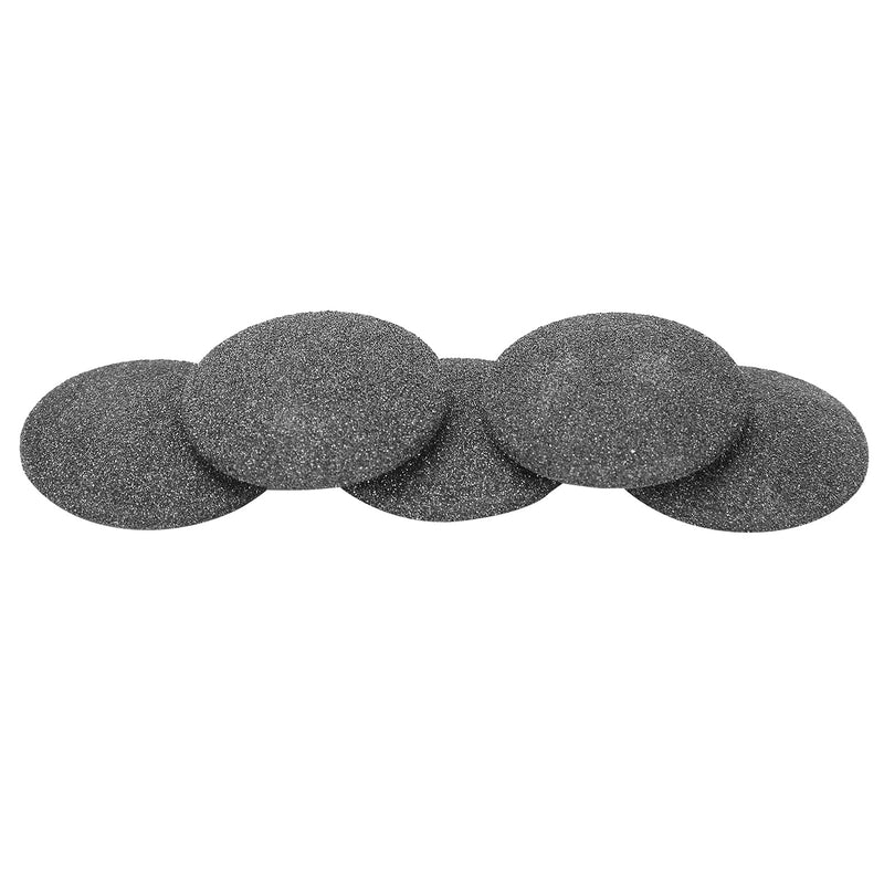 Pack Of 5 Extra Coarse Callus Remover Hard Skin Replacement Rollers Regular Coarse Replacement Foot Grinding Head Tool For Dead Skin Callus Remover Head Foot Files (Black) - NewNest Australia