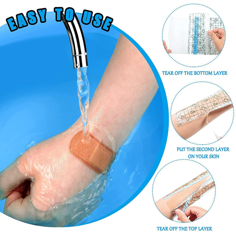 Waterproof Transparent Bandage, 5 Cm X 10 M Plaster Roll, Medical Tape, Transparent Plaster Roll, Tattoo Bandage, Waterproof Bandage For Shower Plaster, Anti-Allergic, Sports, Showers - NewNest Australia