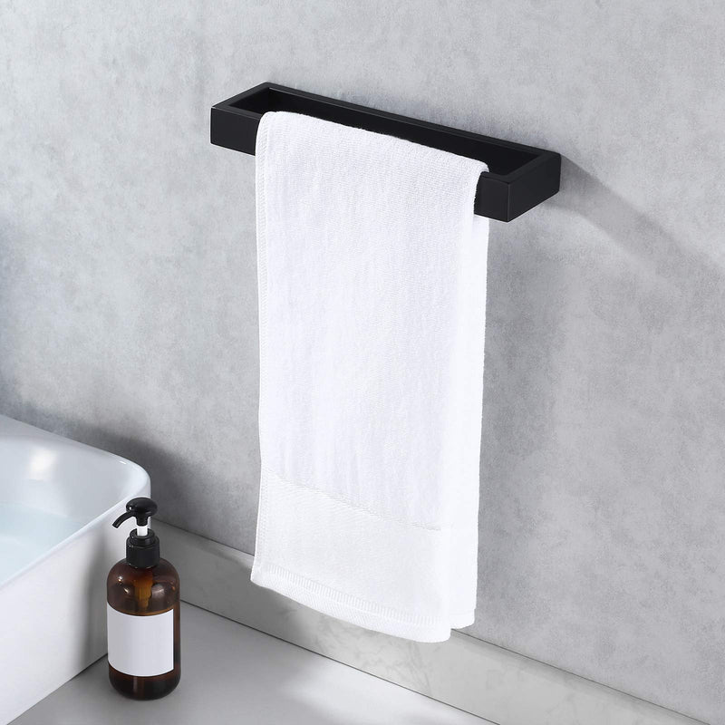 KES Hand Towel Holder Black Towel Ring 10 Inch Towel Holder Matte Black Modern Wall Mount SUS304 Stainless Steel, A23080-BK - NewNest Australia