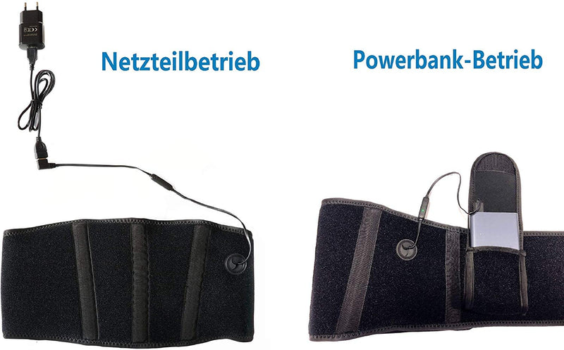 Thermrup Far Infrared (FIR) heat belt USB operated heated belt with 3-stage temperature control - NewNest Australia