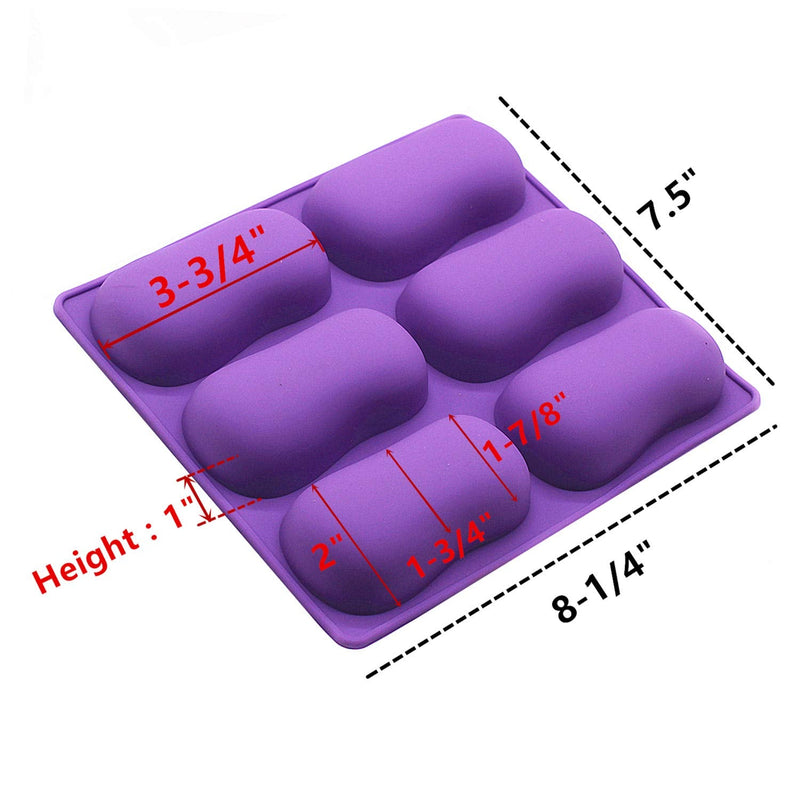 DD-life 2Pcs Oval Silicone Soap Molds, Classic Oval Shaped Molds for Chocolate Jelly Candy Making - NewNest Australia