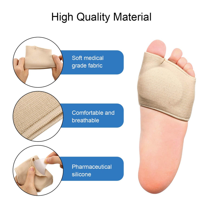 Metatarsal Pad Bunion Pad XL Metatarsal Bunion Pad with Soles Cushion Gel Metatarsal Pads Half Sock for Relieving Metatarsalgia Calluses and Other Bunion Pain (XL) - NewNest Australia