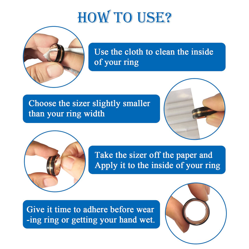 Ring Size Adjuster for Loose Rings Women 57pcs Invisible Transparent Ring Size Reducer Spacer Ring Guard - NewNest Australia
