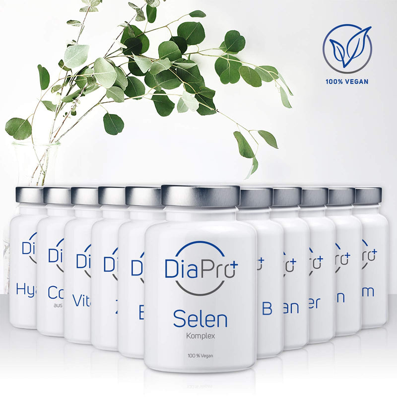 Diapro Selenium Complex 365 High Dose Selenium Tablets With 200 Mcg Selenium Per Tablet With Selenium Methionine And Sodium Selenite Yearly Supply 100% Vegan Laboratory Tested - NewNest Australia