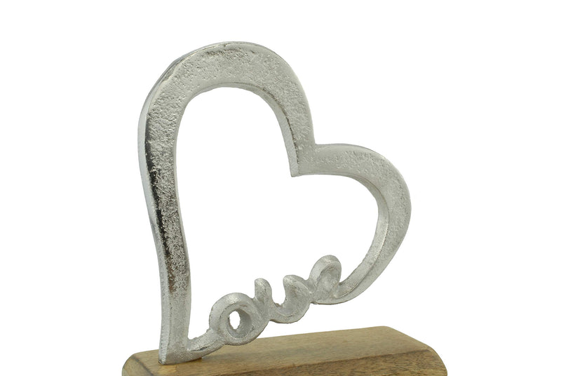 NewNest Australia - 22th Anniversary Rustic Heart Decoration – 22 Year Anniversary (hsslove22) 