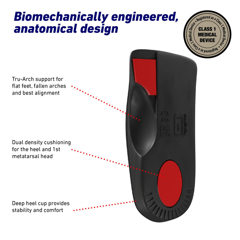 Neo G NeoThotics Pro-Expert Best Insoles for Plantar Fasciitis & Achilles Tendonitis Support – 3/4 Length Flat Foot Orthopedic Inserts for Heel Pain Foot Pain Relief - Shoe Insoles - S SMALL: 2.5 UK - 5.5 UK - NewNest Australia