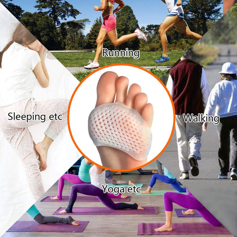Hoogoo Toe Pads Ball of Toe Cushions Metatarsal Pads Ball of Foot Pads Mortons Neuroma Callus Metatarsal Foot Pain Relief Bunion Forefoot Cushioning Relief Women - NewNest Australia