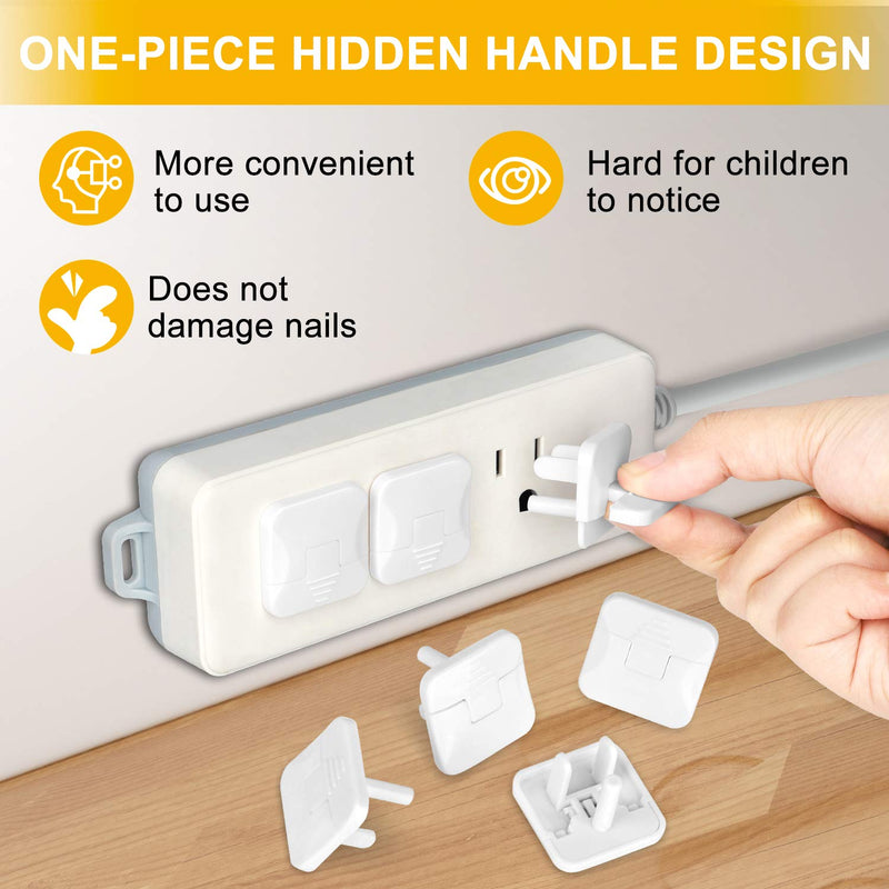 Outlet Covers Baby Proofing with Hidden Pull Handle (40 Pack) Outlet Plug Covers Prevent Electric Shock from The Source Outlet Protector Difficult for Kids to Remove Child Proof Outlet Covers - NewNest Australia