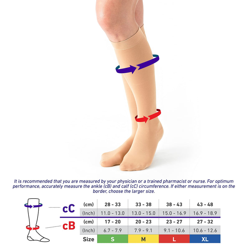 Neo G Energizing Compression Socks for Women Circulation - for spider or varicose veins, swollen legs, feet, ankles, tired and aching legs M-T - NewNest Australia