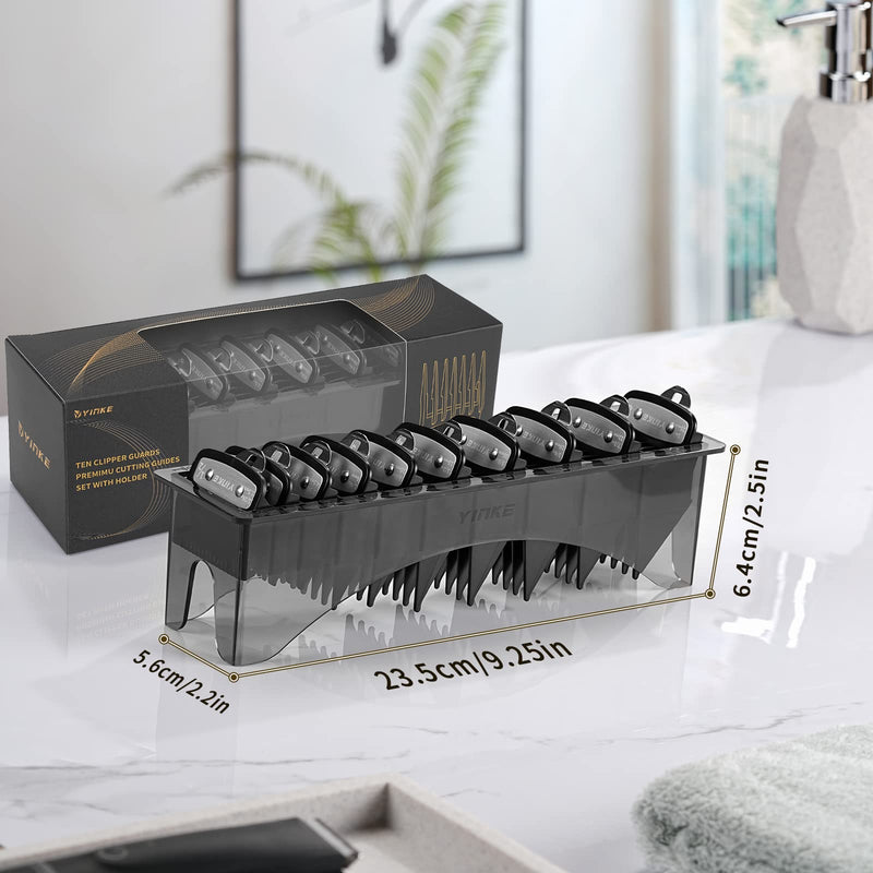 YINKE trimmer attachment comb set for Wahl hair clipper magic clip trimmer razor, 10 cutting lengths are 1.5mm, 3mm, 4.5mm, 6mm, 10mm, 13mm, 16mm, 19mm, 22mm, 25mm - NewNest Australia