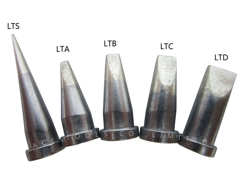 5 PCS Weller LT Replacement Soldering Tips for WP80, WSP80, WSFP8 WD1000,WD2000,WSD81,WS81,WSF81D8,WS81D5 Solder Iron Handle Tip, LTS/A/B/C/D (Brand"AiCE Tls") - NewNest Australia