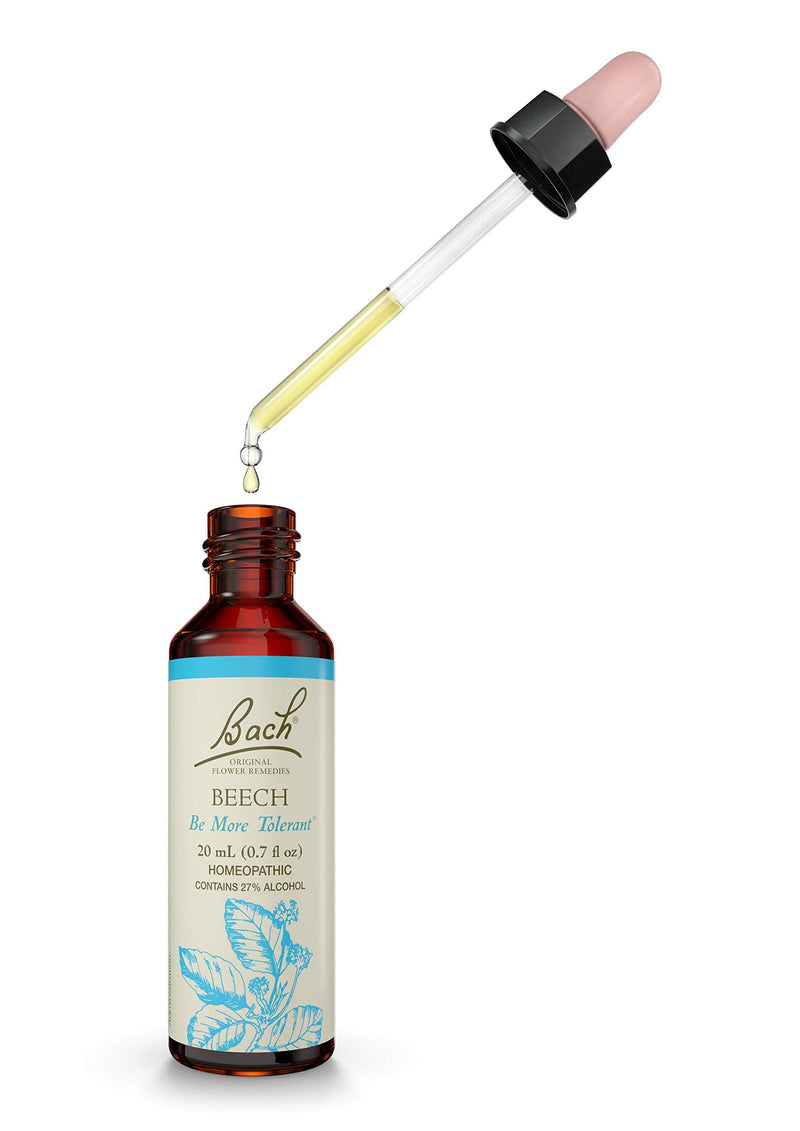 Bach Original Flower Remedies, Beech for Tolerance, Natural Homeopathic Flower Essence, Holistic Wellness and Stress Relief, Vegan, 20mL Dropper - NewNest Australia