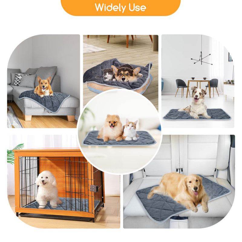 Nobleza Self-Heating Blanket For Cats And Dogs, Pet Heat Mat, Washable Puppy Thermal Blanket, Self-Heating Winter Heat Dog Mat, Dog Non-Slip Heat Blanket, Size S 40 X 50 Cm, L 50 X W 40 X H 1 Cm - NewNest Australia