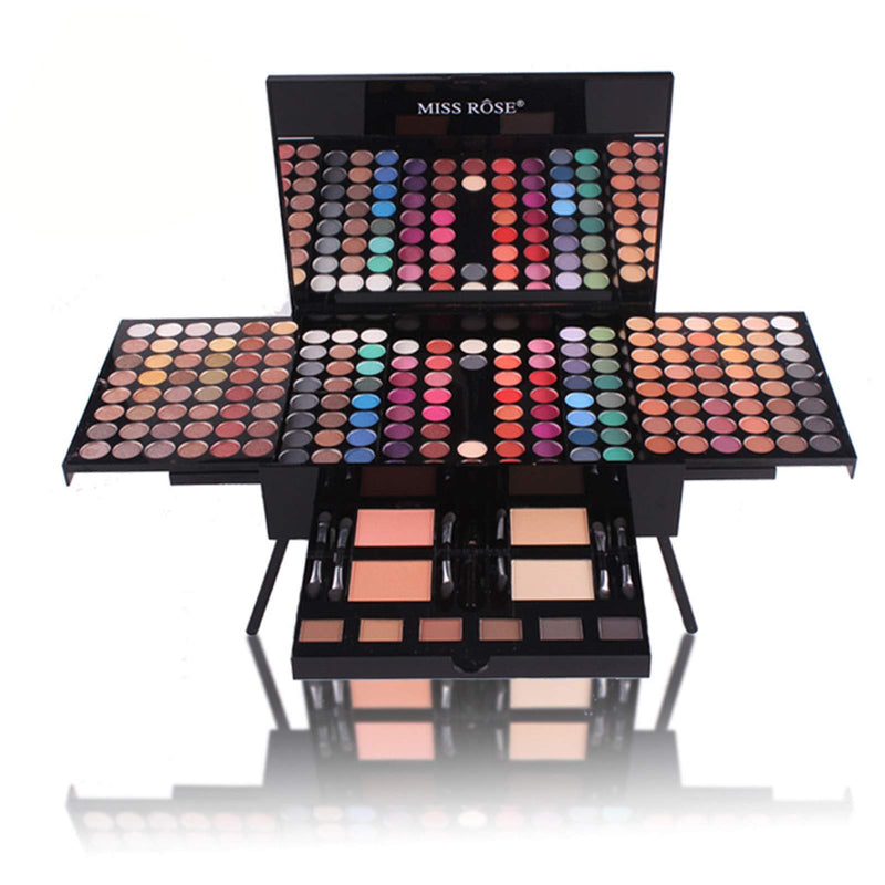 Chikanb 180 Colors Professional Matte All In One Makeup Kit Palette, Combination with Waterproof Eyeshadow Blush Lip Gloss Eyebrow Powder Concealer, Pigments Palette Shimmer Powder Daily Cosmetic Set E57#004N - NewNest Australia