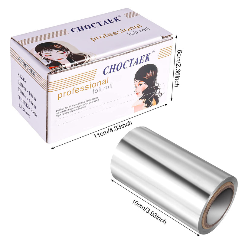 Fuyamp 1 Pack 30 M Foil Silver Hair Foil, Aluminium Hair Foil Silver Hairdressing Foil for Hair Highlighting and Coloring, 10 cm Width Hair Foil Roll Hairdressing Salon Modeling Tool - NewNest Australia