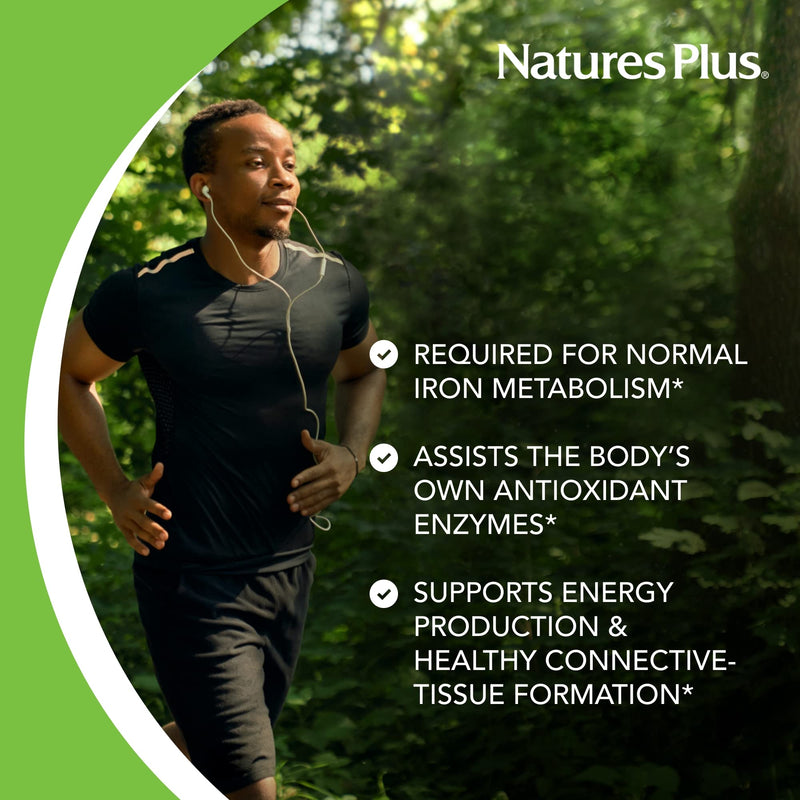 NaturesPlus Copper - 3 mg, 90 Vegetarian Tablets - High Potency Essential Minerals & Amino Acids - Promotes Healthy Immune System Function - Gluten-Free - 90 Servings - NewNest Australia