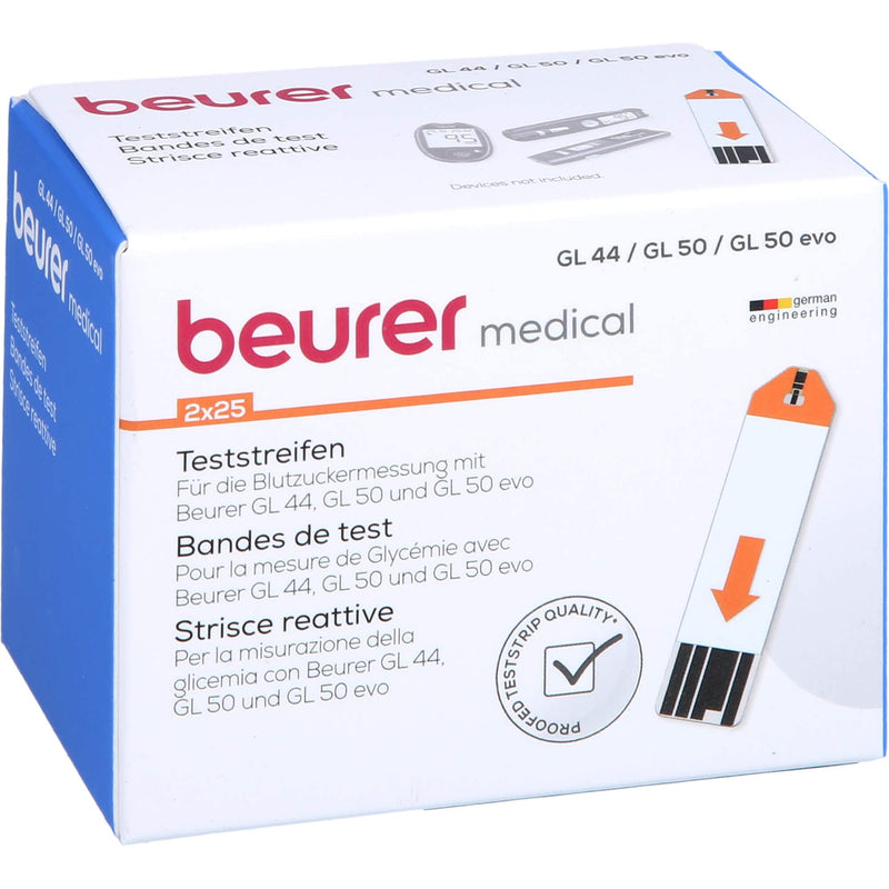 BEURER GL44/GL50 test strips 50 test strips - NewNest Australia