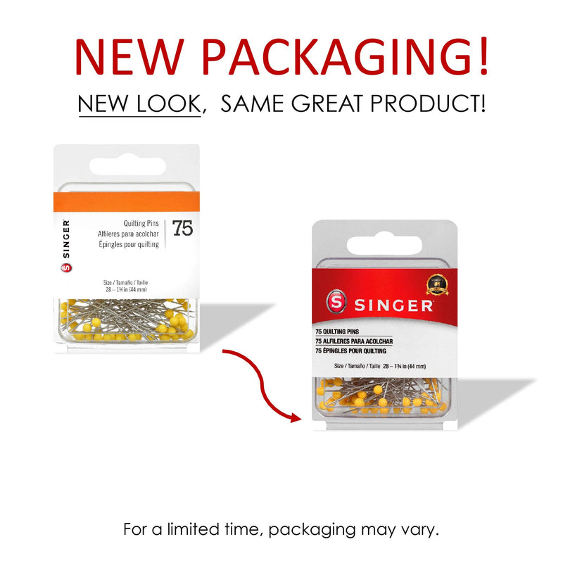 SINGER 00351 Ball Head Quilting Pins, 75-Count - NewNest Australia