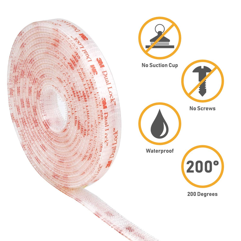 CANOPUS Dual Lock Tape, Strip Tape with Adhesive, Heavy Duty Reclosable Fastener, Mounting Tape, for Hanging Picture Frame, Router, Decoration, Made in USA (0.5in x 10ft) 0.5in x 10ft - NewNest Australia