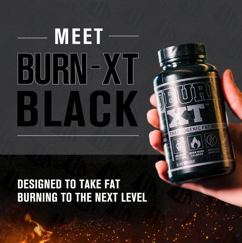 Burn XT Black Thermogenic Fat Burner - Weight Loss Supplement, Appetite Suppressant, Nootropic Energy Booster W/TeaCrine - Premium Acetyl L-Carnitine, Green Tea Extract, Capsimax - 90 Veg Diet Pills - NewNest Australia