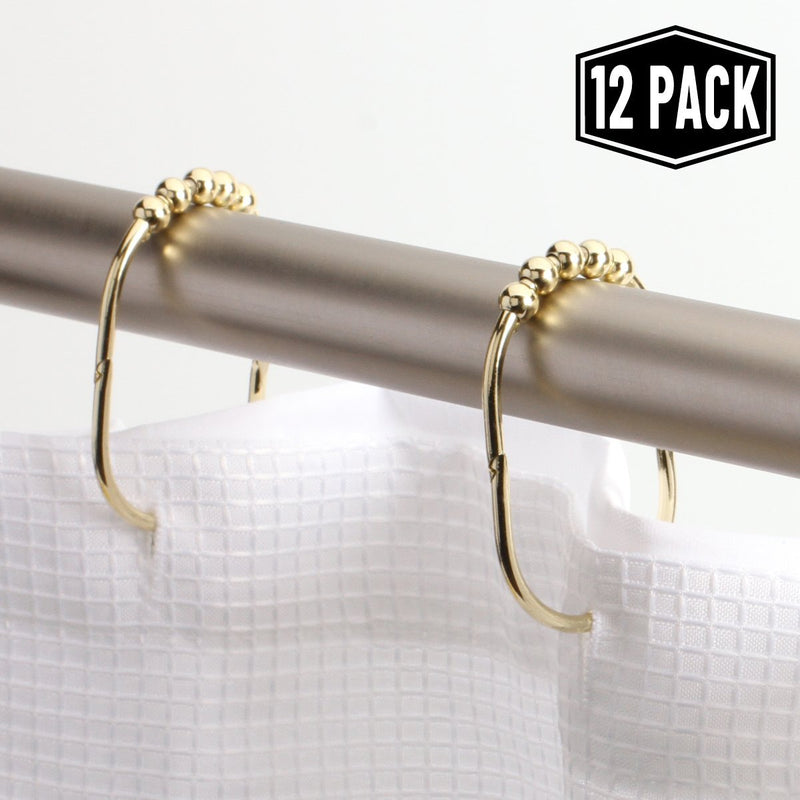 2 Lb. Depot Wide Shower Curtain Rings Hooks, Stainless Steel Set of 12 (Gold) - NewNest Australia